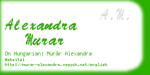 alexandra murar business card